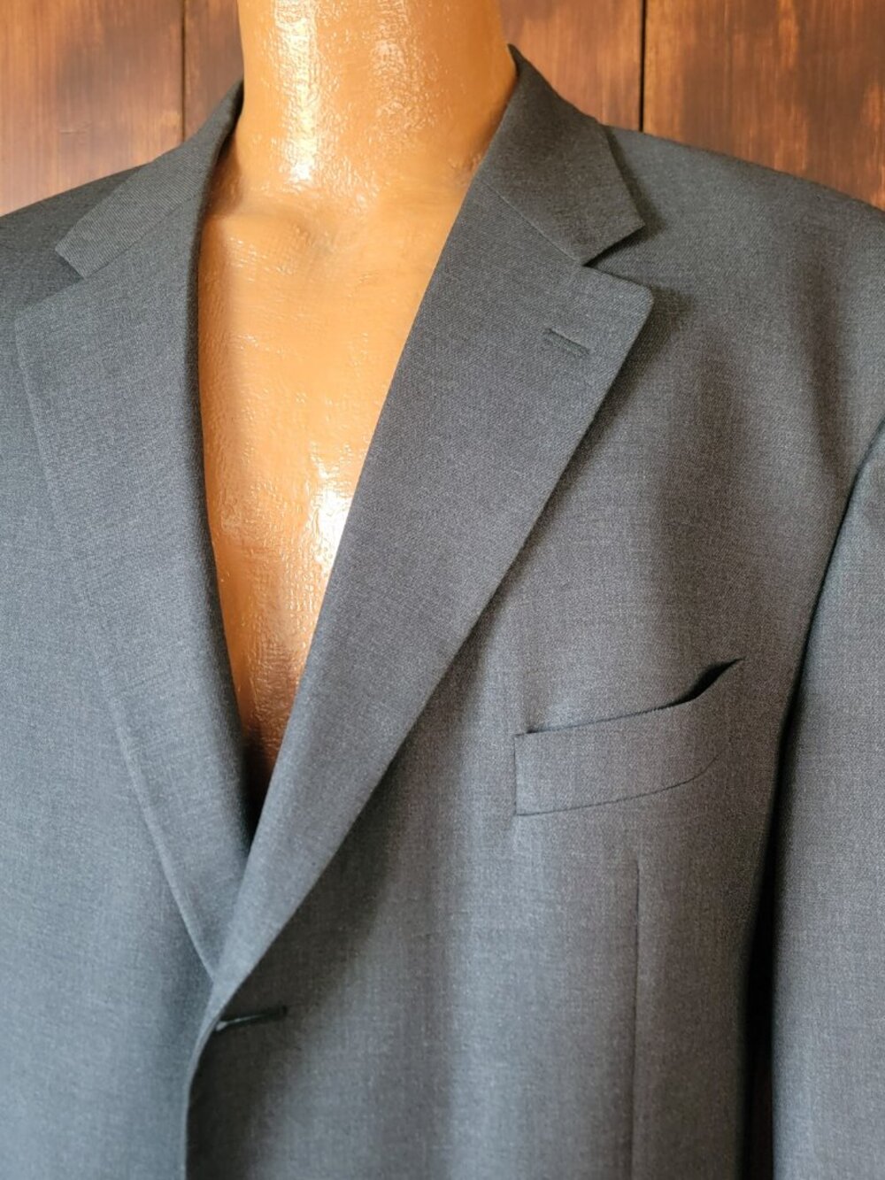 Principe Italy Made Wool Sport Coat 48L Charcoal Gray Blazer Double Vent Jacket